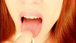 Curvy Milf Sloppily Fucks Wet Dildo on Phone Close-Up