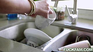 Petite 18+ Caught by Big Tits Stepmom! Wild Cowgirl Ride Follows