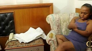 lil shorty drops attitude for big black cock pounding