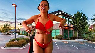 hey agarabas and olpr strip and vibe pussies in public lot?