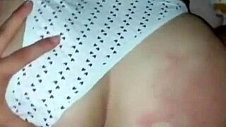 Thong Pushed Aside Cock Slammed Balls-Deep In Latina Pussy