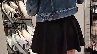 paid a submissive teen for outdoor sex and she let me flash grope her shaved tits in public 😈🍆💦