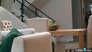 Perv Hubby Pounds Teen Babysitter By Milf Wife!