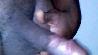 Homemade ebony cock riding leads to squirting orgasms