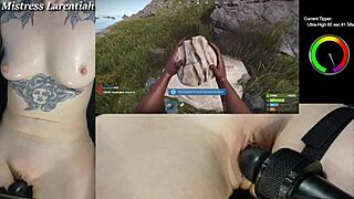 I'm naked gaming as goth mistress larentiah part 1