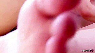 작은 아시아 18세년 하루종일 박히고 딥 크림파이 마무리!