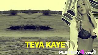 Teya Kaye Strips Curvy Big Ass Tits Outdoors Before Passion