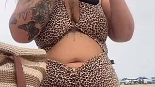 went to beach in dress no panties, guy chats me up into dirty beach fun