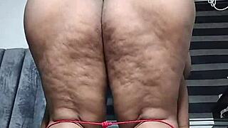 wanna see mara exotic's fat belly shake in standing orgasm masturbation? full squirting vid on red!