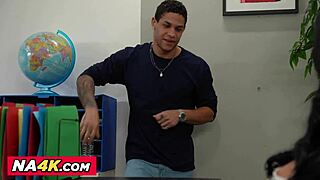 sexy professor anissa kate threesome fucked by students!