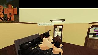 Milf slut bent over for rough anal creampie doggystyle game