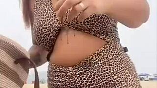 went to beach in dress no panties, guy chats me up into dirty beach fun