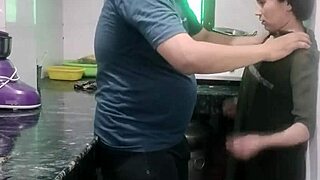 Desi Wife Bent Over Kitchen Counter for Rough Creampie Fuck
