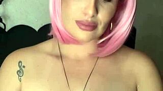 brazilian milf redhead guides your jerk off while masturbating wet pink pussy