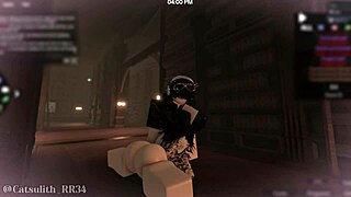 Bookworm Cowgirl Slut Rides for Creampie Deepthroat in Library