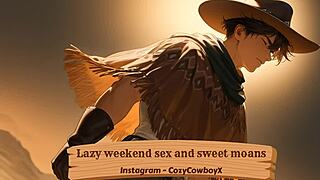 I moan tender during orgasmic sex with muscular boyfriend