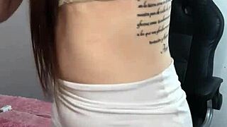 Beautiful Young 18+ Latina Flaunts Cute Big Tits Solo