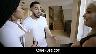 lina flex bella jane shows stepdad her flexible friend roughly