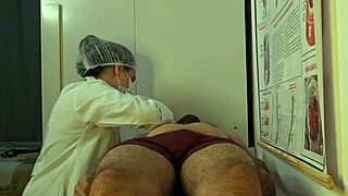 Nurse checkup turns erection wild with juicy pussy licking and rough fucking!