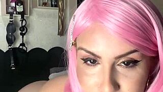 brazilian milf redhead guides your jerk off while masturbating wet pink pussy