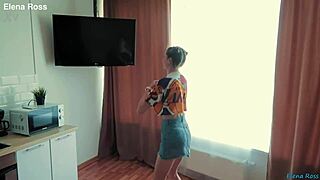 Redhead stepsis works out then takes monster cock facial subbed