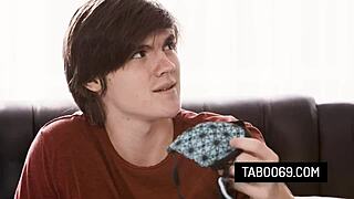 nympho stepmom sofie marie pounds her virgin stepson hard