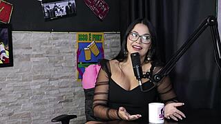 belinha baracho sheer red loves kidi bengala's thick cock masturbates and cums hard.