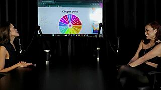 Kamilla Werneck Sucks Cock And Teases Bia Hot's Tits In Sheer Lingerie