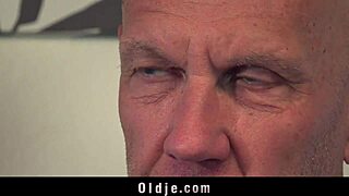 cute teen fucks stepdad and old friend in hot 3some!