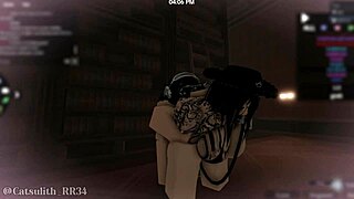 Bookworm Cowgirl Slut Rides for Creampie Deepthroat in Library