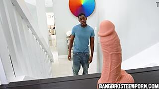 Naughty Teen 18+ Drills Hung Black Stepdad Cock!