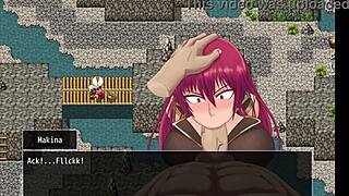 MAKINA tied up uses THROAT PUSSY for massive FACIAL finish