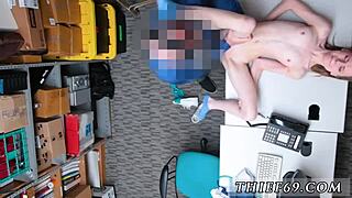 Chubby Big Tit Teen 18+ Fucks Hard After Cop Catch!