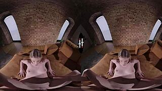 Blonde Bride's Shaved Pussy Handjob Blowjob On Wedding Night