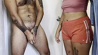 amateur housewife bathroom squirting huge ass cumshot fuck