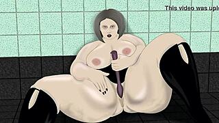 plump bbw maid drops to floor teasing her curves slowly