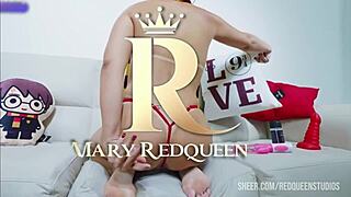 the hogwarts whore rides sex machine with huge tits bouncing