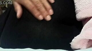 Latina Wife in Tight Leggings Poses