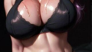 check out this ai generated model with big tits and balloons