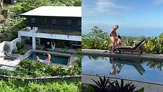 whoa, check this wild outdoor public fuck with dripping facial