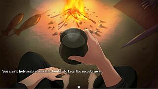 dominating green succubus grows huge tits in rough hentai defeat sex