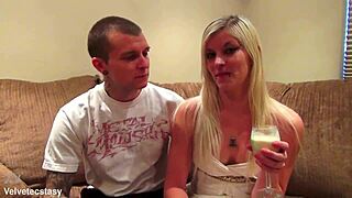 Amateur blonde babe couple nog my mug dirty talk casting intro