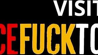 latina waitress humiliated roughly facefucked to massive facial cumshot.