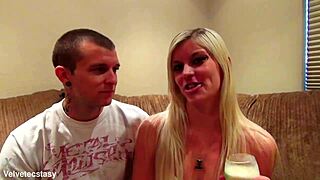 Amateur blonde babe couple nog my mug dirty talk casting intro