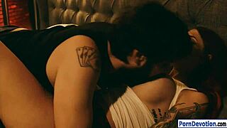 wow tana lea deepthroats big cock before horny fucking and tattooed sucking!