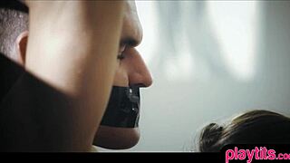 Blonde Bound Brunette Pornstar Loves Femdom Blindfold Roleplay Fucking