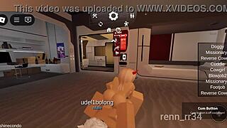 Sultry demon blonde seduces monster cock in roblox r34