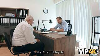 Hot young mina k tattoos seduces loan manager office pussy fuck wins big