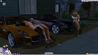Sims 4 babe sucks cock publicly then fucks outdoors