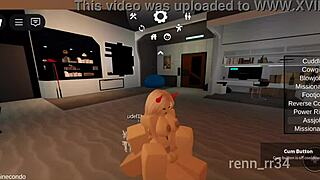 Sultry demon blonde seduces monster cock in roblox r34